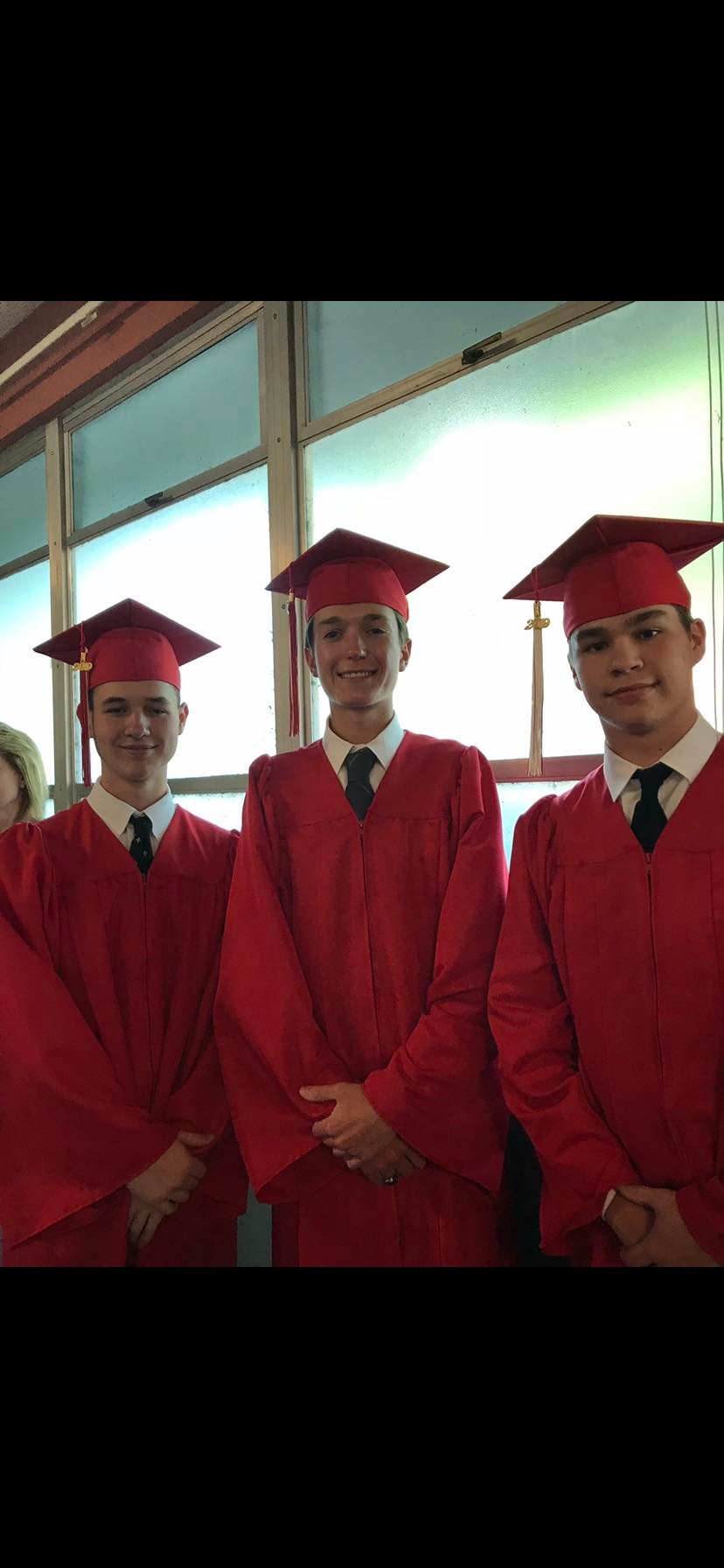 Liam with family and friends